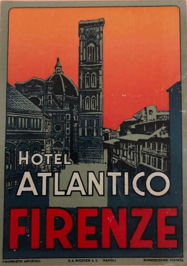 Cartolina Hotel Atlantico Firenze